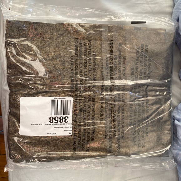 NWT The Colette Foiled Denim Cropped Wide Leg Pants by Maeve - Picture 6 of 8